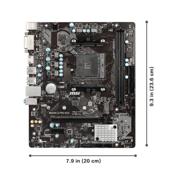 Placa-Mãe MSI B450M-A PRO MAX II - Imagem 7