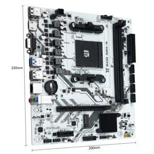 Placa-Mãe MACHINIST B450 AM4 – Compatível com Ryzen, DDR4, M.2 NVMe, HDMI/VGA